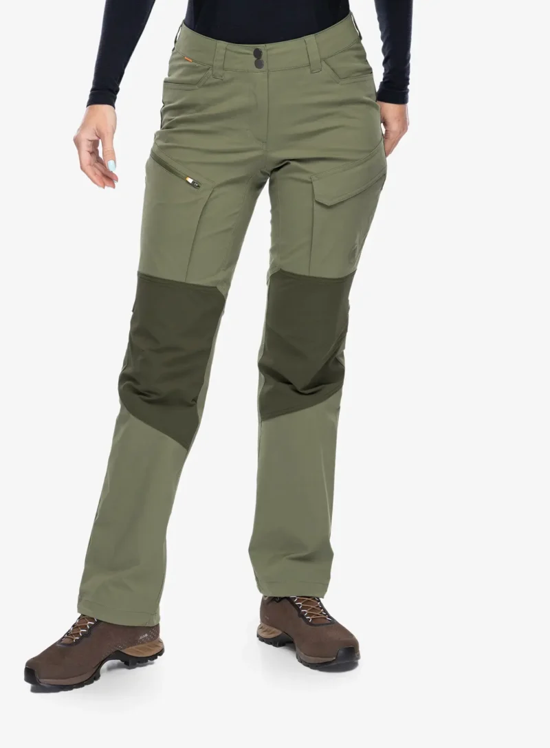 Cumpăra Pantaloni femei Mammut Zinal Hybrid Pants - marsh/dark marsh