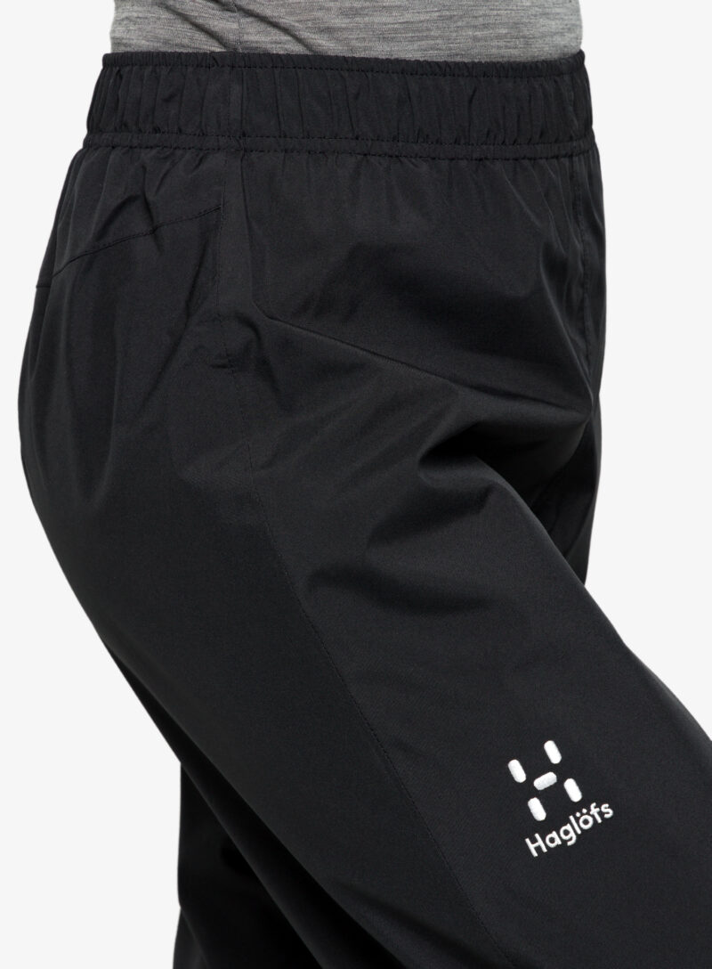 Original Pantaloni impermeabili femei Haglofs Korp Proof Pant - true black