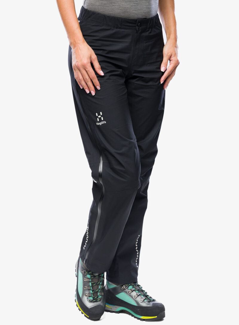 Pantaloni impermeabili femei Haglofs L.I.M GTX Pant - true black