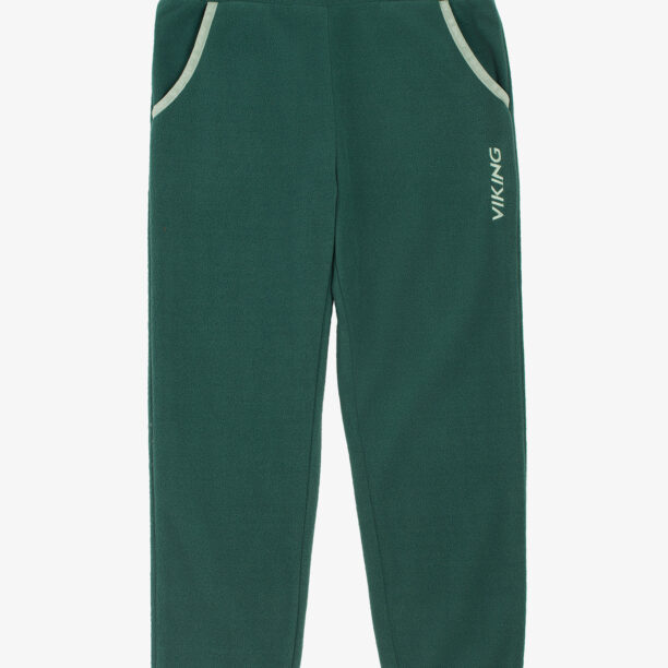 Pantaloni pentru băieți Viking Footwear Playtime Fleece Pants Warm - dark green/green