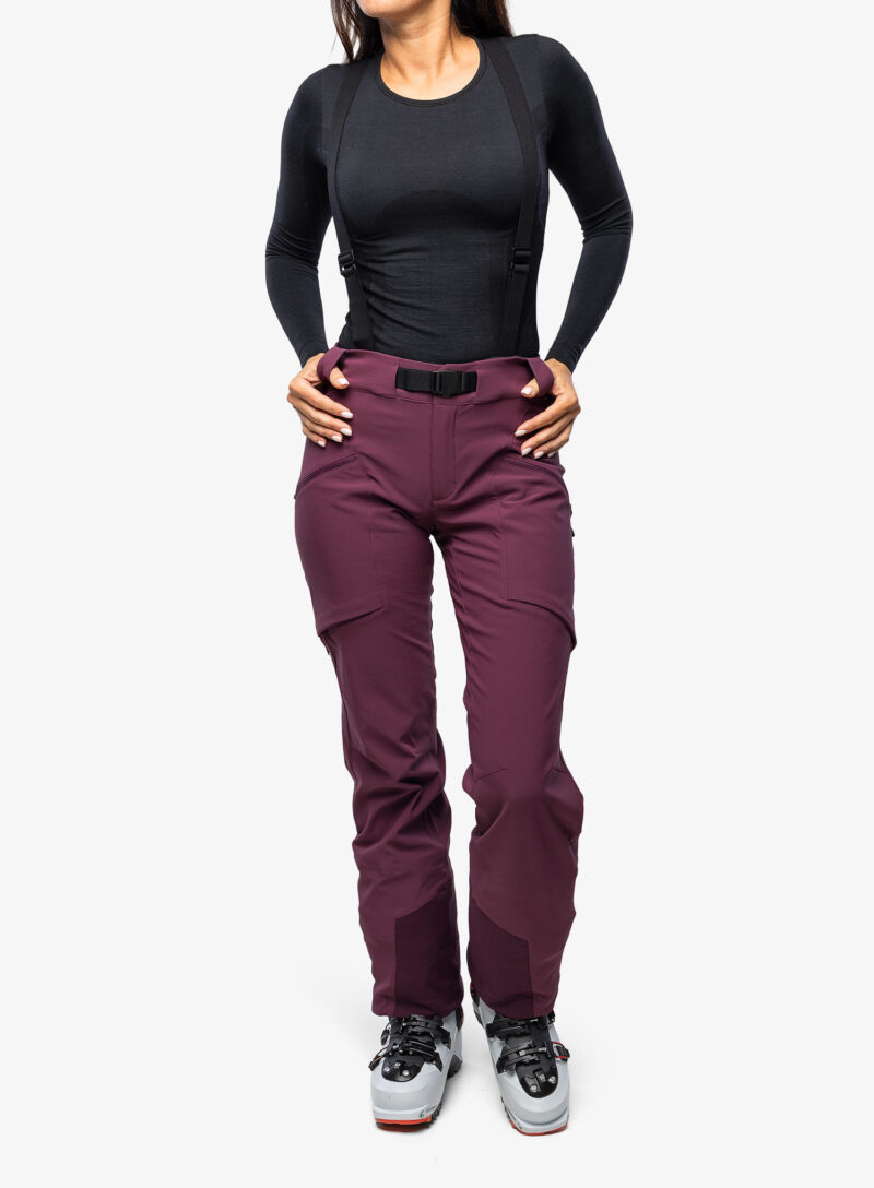 Pantaloni schi de tura femei Black Diamond Dawn Patrol Pants - blackberry