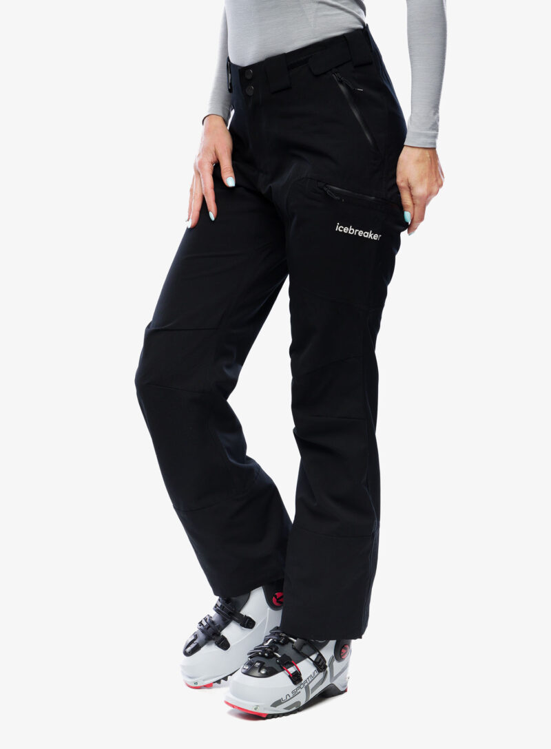 Cumpăra Pantaloni schi de tura femei Icebreaker Merino Shell+ Peak Pants - black