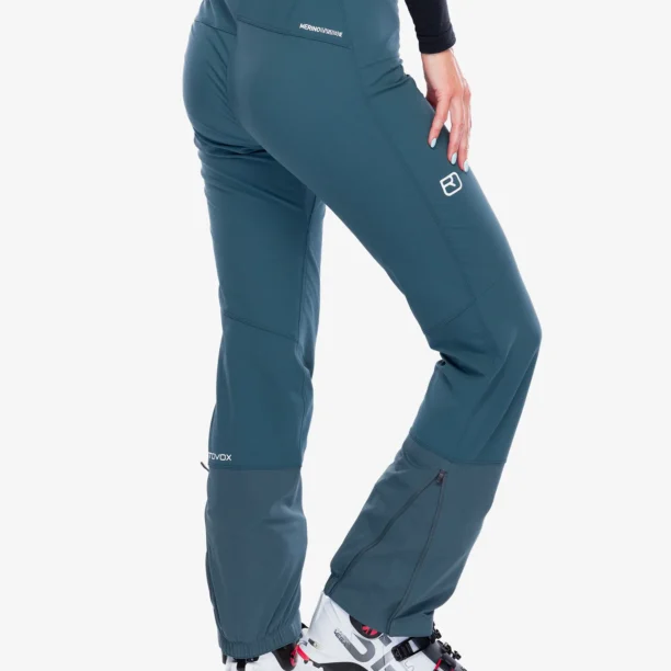 Preţ Pantaloni schi de tura femei Ortovox Punta Berrino Stretch Pants - dark arctic grey