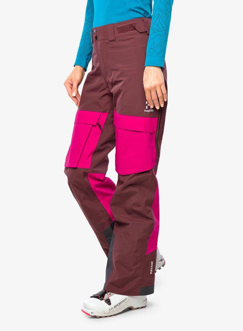 Cumpăra Pantaloni schi femei Haglofs Elation GTX Pant - burgundy brown/deep pink