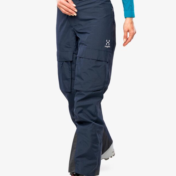 Pantaloni schi femei Haglofs Elation GTX Pant - tarn blue solid