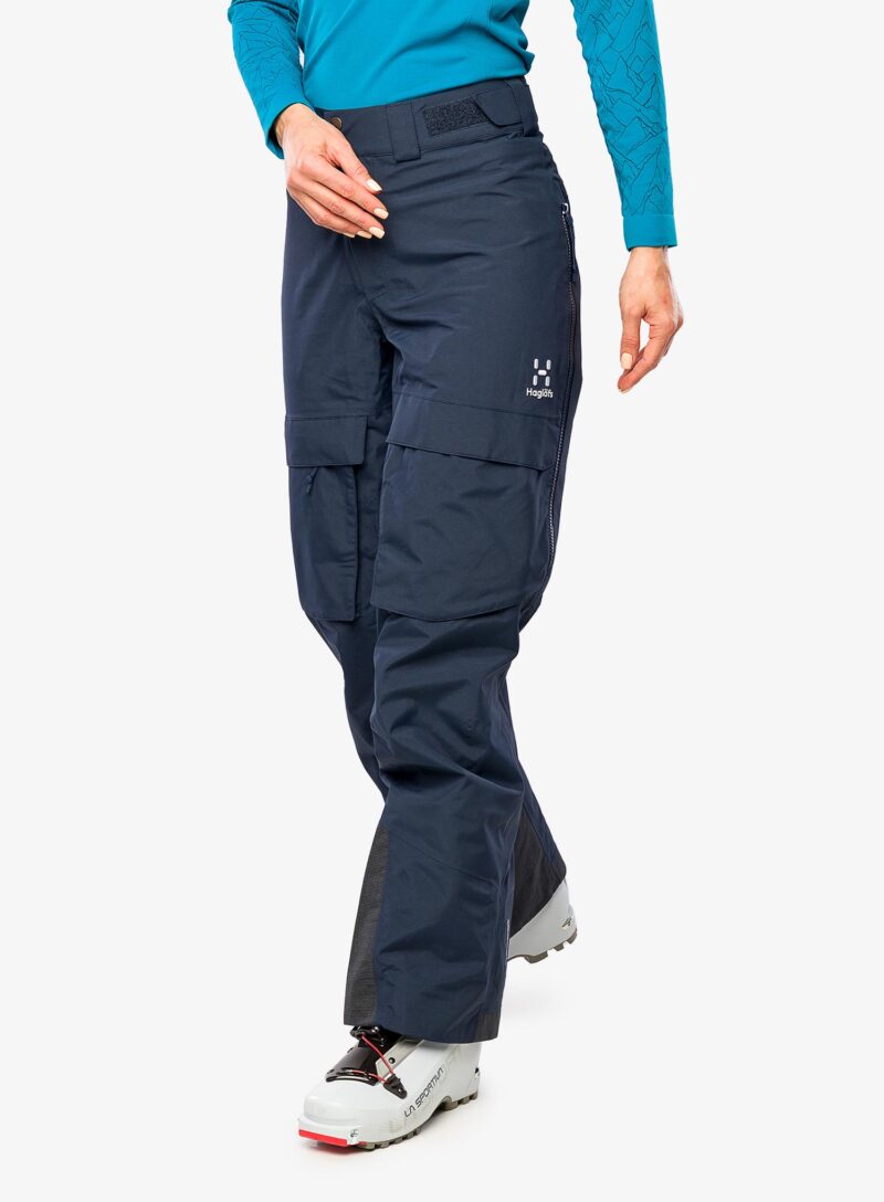 Pantaloni schi femei Haglofs Elation GTX Pant - tarn blue solid