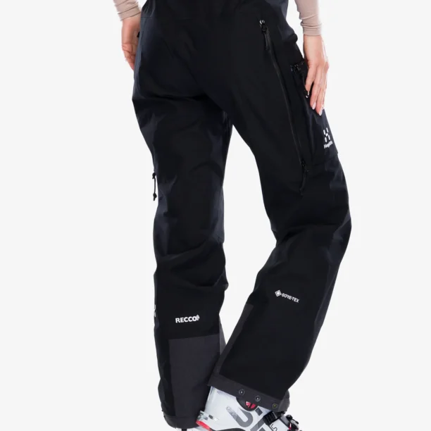 Preţ Pantaloni schi femei Haglofs Vassi GTX Pant - true black