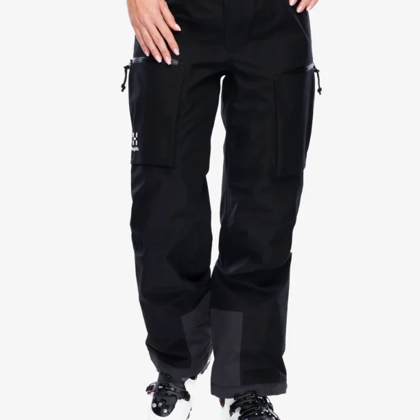 Pantaloni schi femei Haglofs Vassi GTX Pant - true black