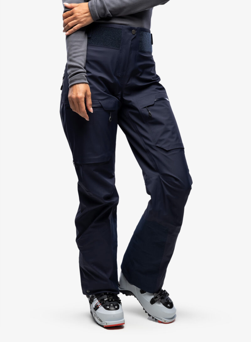 Cumpăra Pantaloni schi femei Mammut Haldigrat Air HS Pants - marine