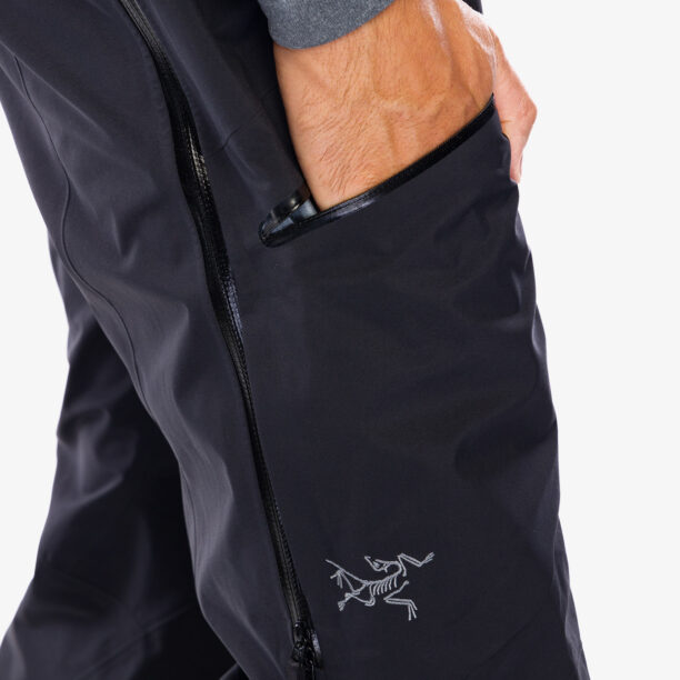 Original Pantaloni schi tura Arcteryx Rush Bib Pant - black