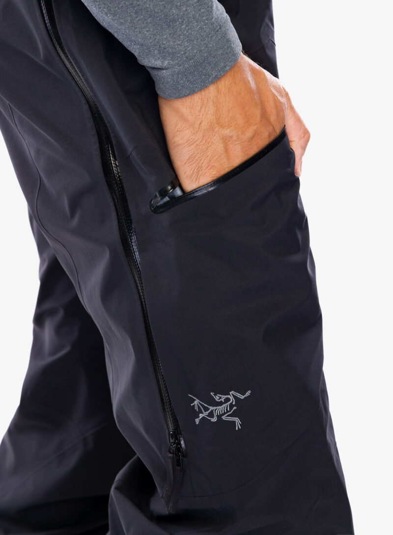 Original Pantaloni schi tura Arcteryx Rush Bib Pant - black