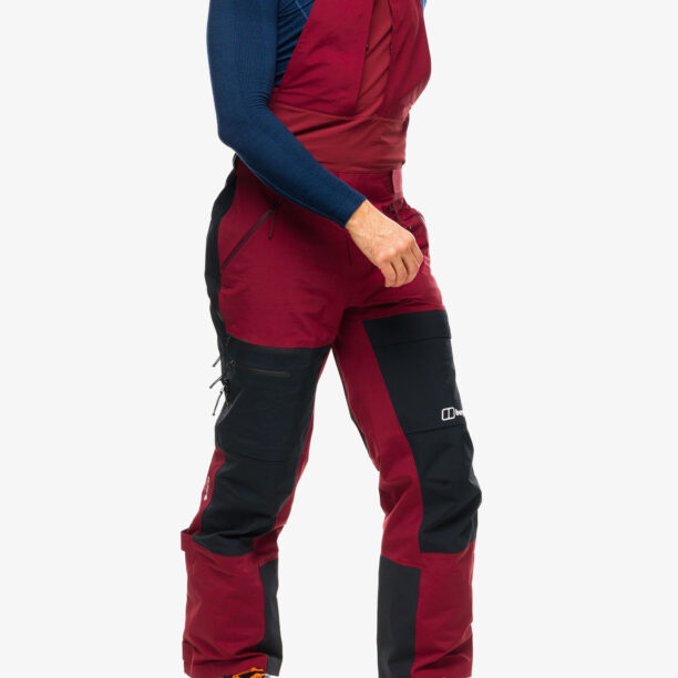 Cumpăra Pantaloni schi tura Berghaus MTN Arete Descnd GTX Bib Pant - syrah/jet black