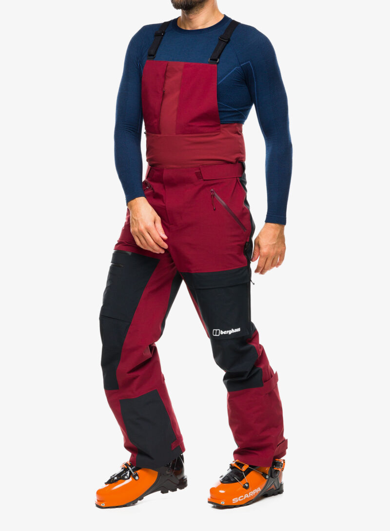 Pantaloni schi tura Berghaus MTN Arete Descnd GTX Bib Pant - syrah/jet black