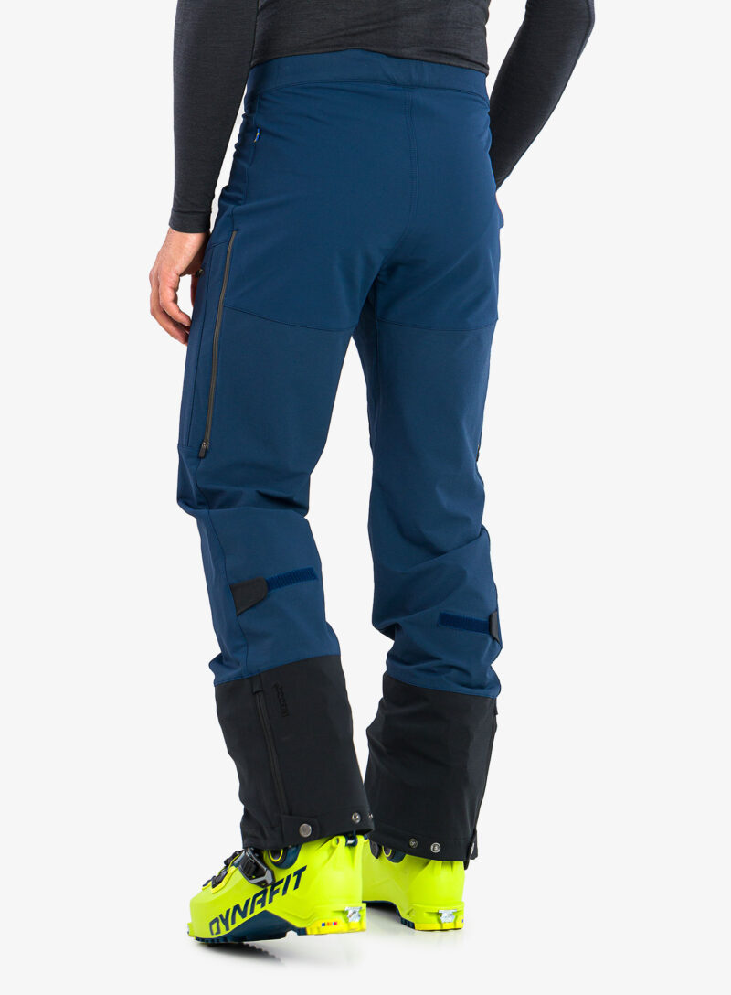 Pantaloni schi tura Fjallraven Bergtagen Touring Trousers - mountain blue preţ