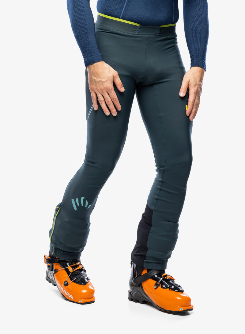 Pantaloni schi tura Karpos Alagna Evo Pant - forest/kiwi colada