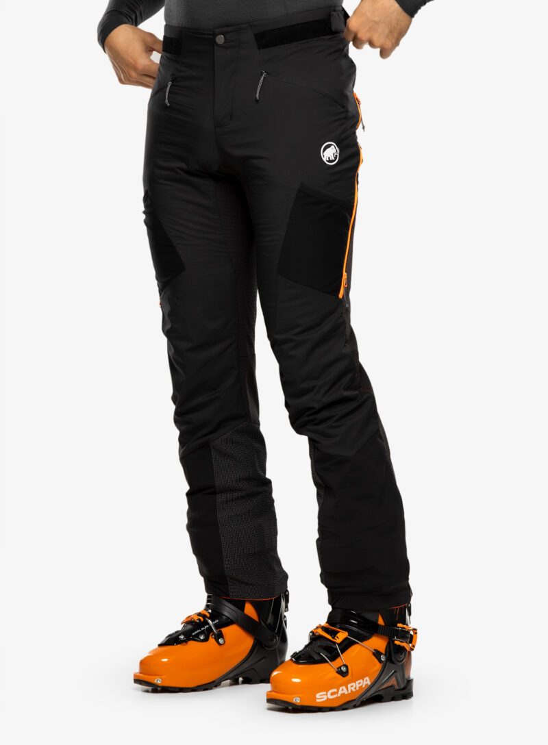 Cumpăra Pantaloni schi tura Mammut Aenergy IN Hybrid Pants - black/vibrant orange