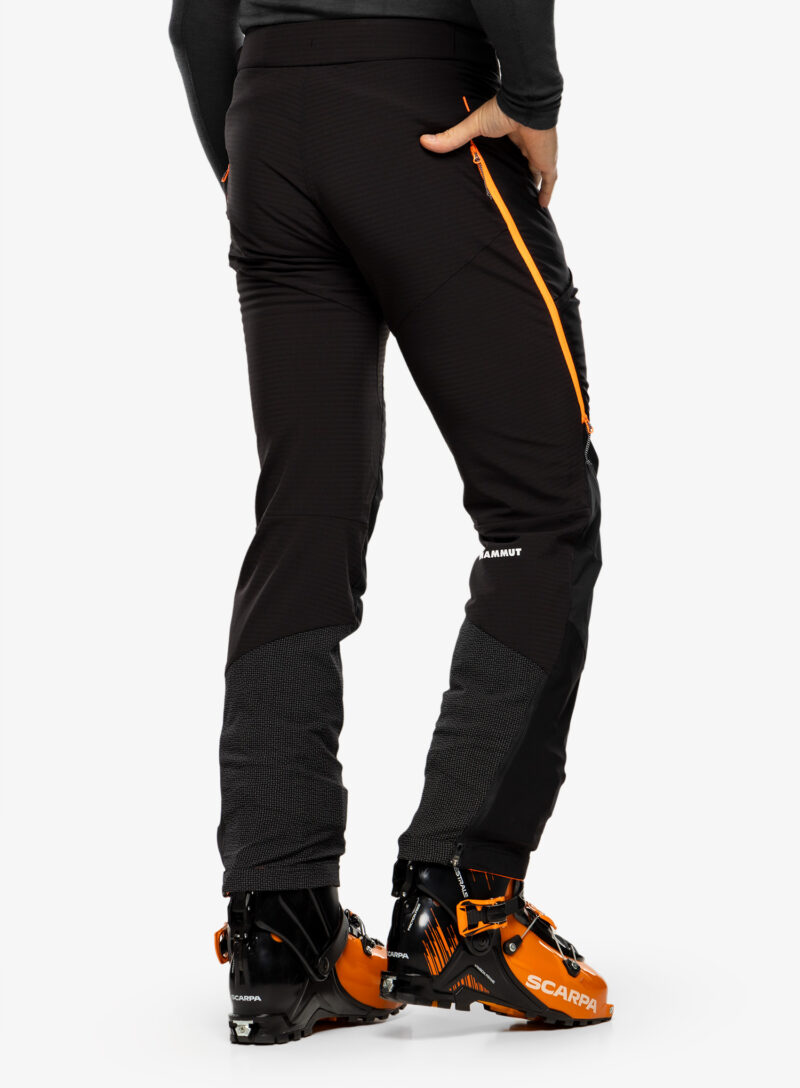 Preţ Pantaloni schi tura Mammut Aenergy IN Hybrid Pants - black/vibrant orange