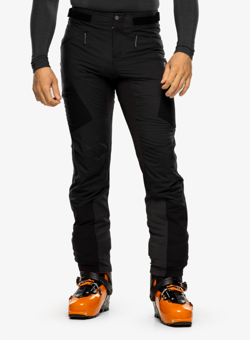 Pantaloni schi tura Mammut Aenergy IN Hybrid Pants - black/vibrant orange