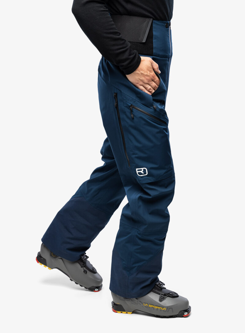 Preţ Pantaloni schi tura Ortovox 3L Guardian Shell Pants - deep ocean