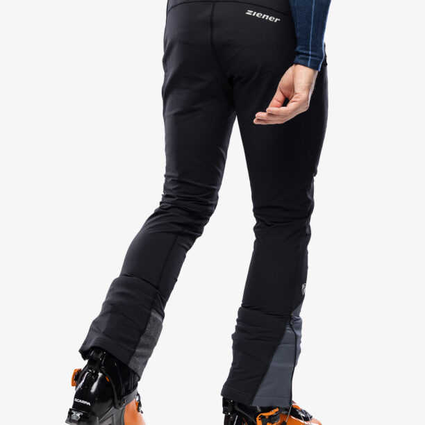 Pantaloni schi tura Ziener Nawo - ombre/black preţ