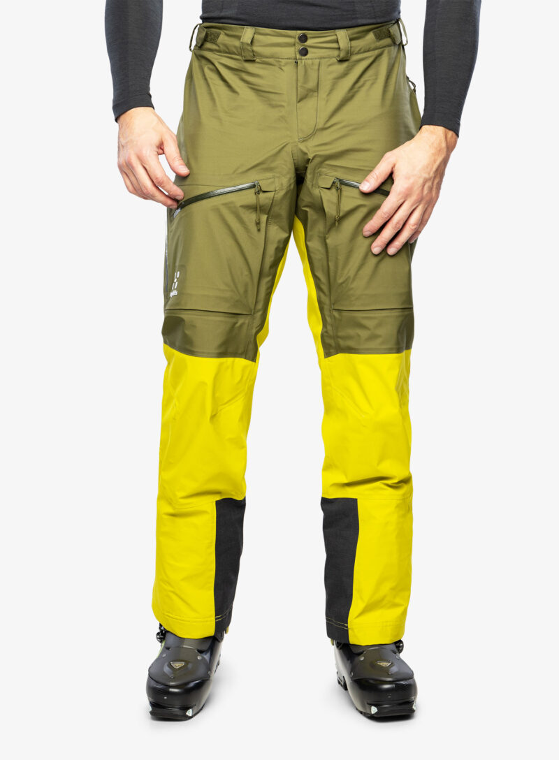 Pantaloni schi tura barbati Haglofs Vassi Touring GTX Pant - olive green/aurora