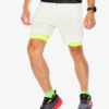 Pantaloni scurti 2in1 alergare barbati Compressport Trail Racing 2-in-1 Short - sugar/ice print