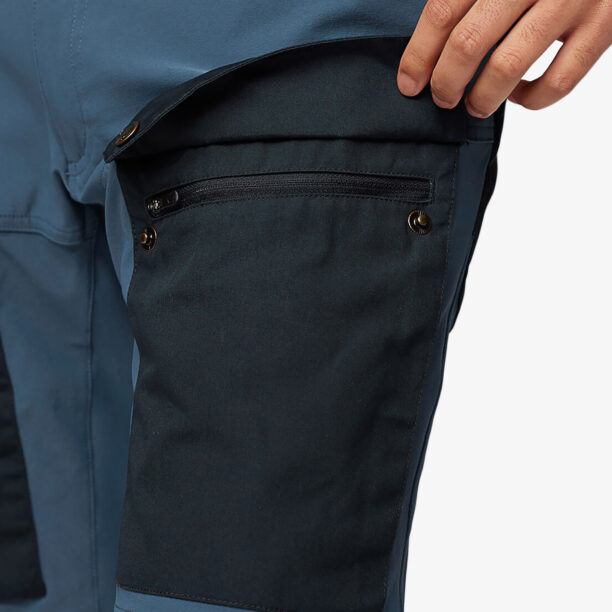 Original Pantaloni scurti Fjallraven Keb Shorts - dark navy/uncle blue