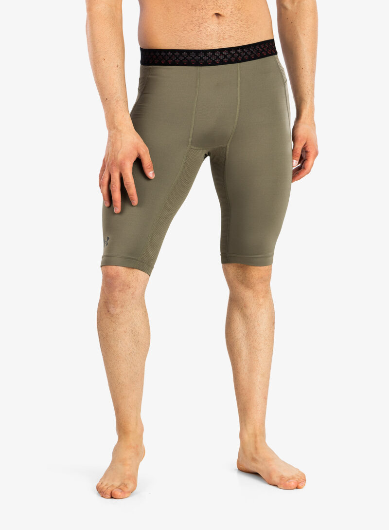 Original Pantaloni scurti Under Armour HG Rush 2.0 Long Shorts - tent/black