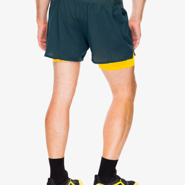 Pantaloni scurti alergare Brooks High Point 3in 2-in-1 Short 2.0 - carbon/lemon chrome preţ