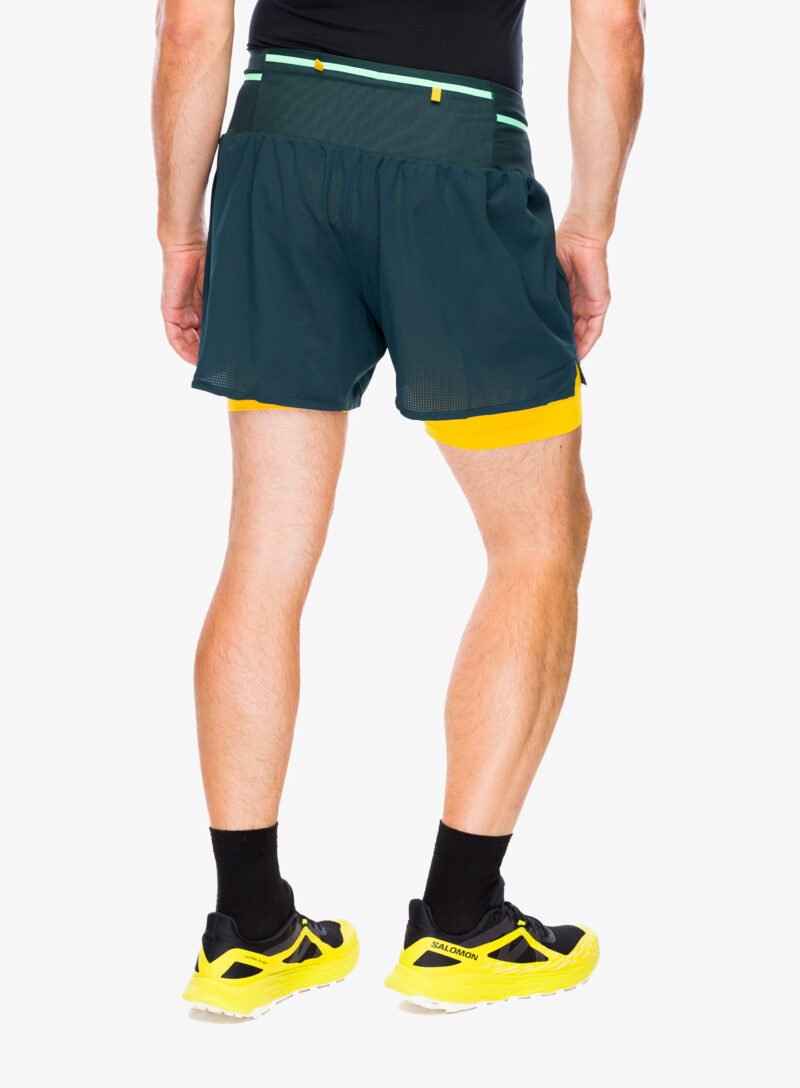 Pantaloni scurti alergare Brooks High Point 3in 2-in-1 Short 2.0 - carbon/lemon chrome preţ