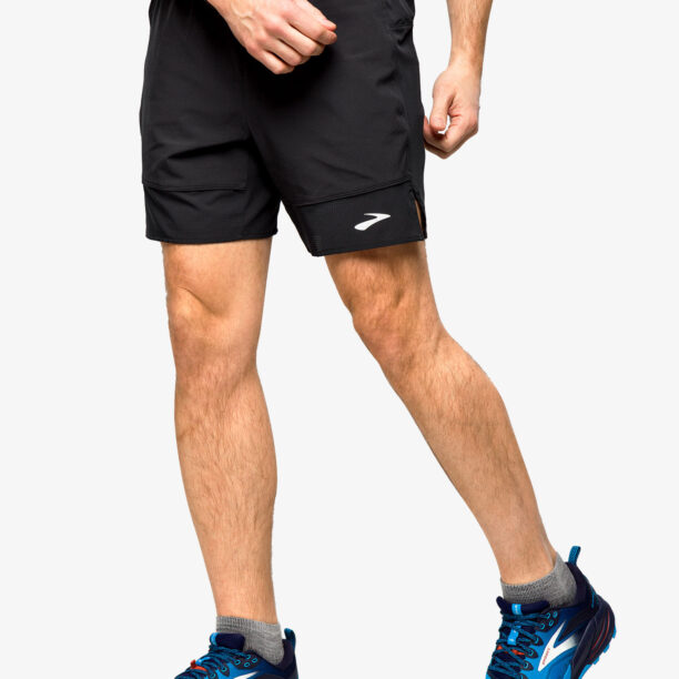 Cumpăra Pantaloni scurti alergare Brooks High Point 7 2-in-1 Short - black