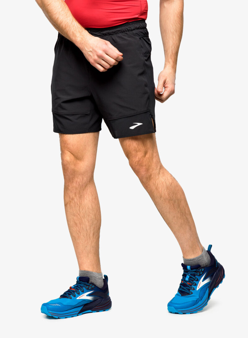 Cumpăra Pantaloni scurti alergare Brooks High Point 7 2-in-1 Short - black