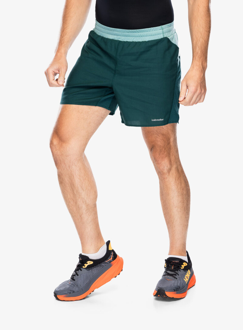 Cumpăra Pantaloni scurti alergare Icebreaker Merino 125 ZoneKnit Speed 6 Shorts - fathom/cloud