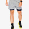 Pantaloni scurti alergare Salomon Sense 2in1 Shorts - frost gray