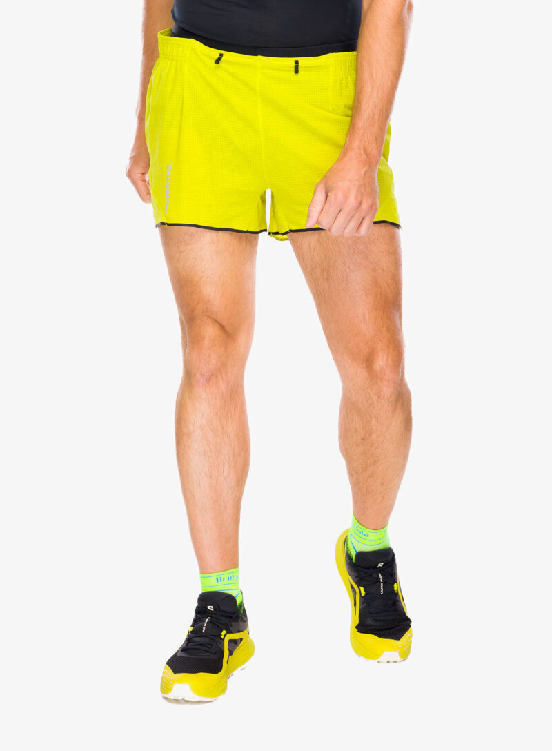 Pantaloni scurti alergare Salomon Sense Aero 3 Short - sulphur spring