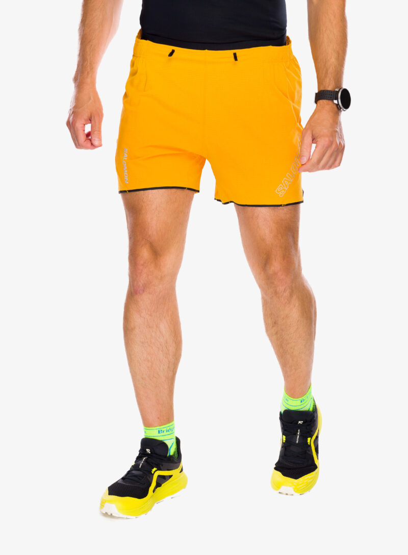 Pantaloni scurti alergare Salomon Sense Aero 5 Shorts - zinnia