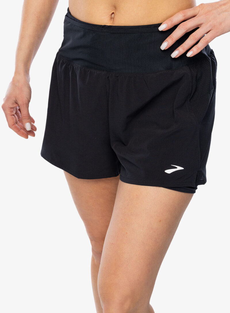 Original Pantaloni scurti alergare femei Brooks High Point 3in 2-in-1 Short 2.0 - black