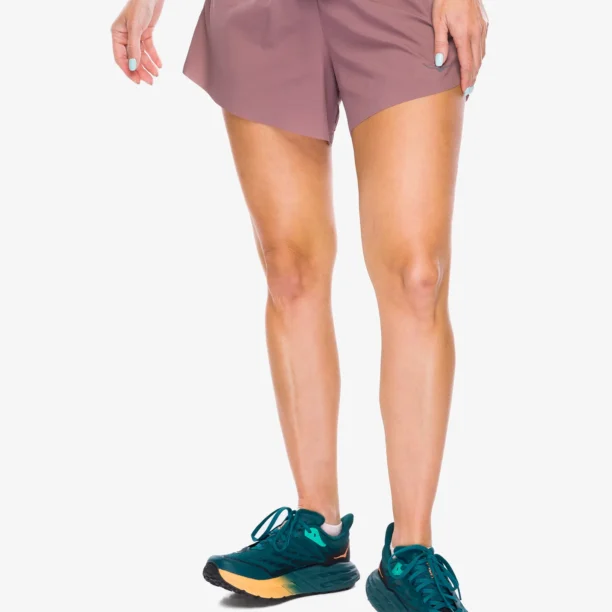 Pantaloni scurti alergare femei Hoka Glide 4 Short - smokey quartz