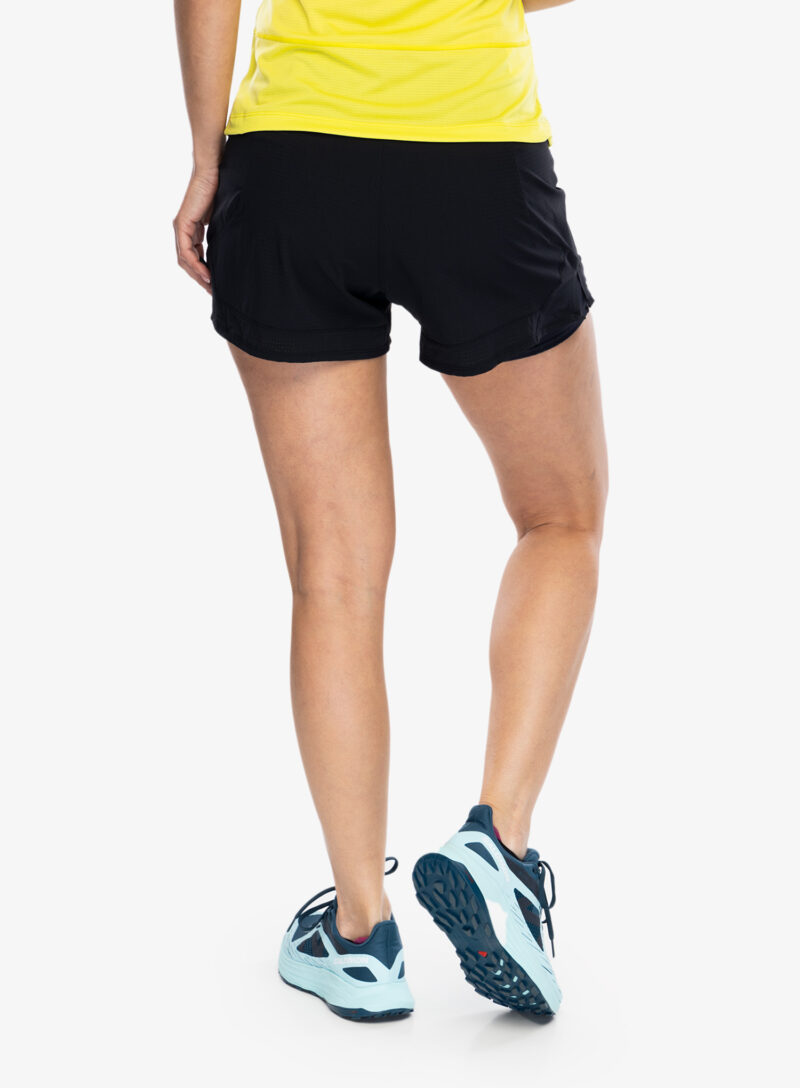 Pantaloni scurti alergare femei Salomon Sense Aero 2in1 Short - black preţ