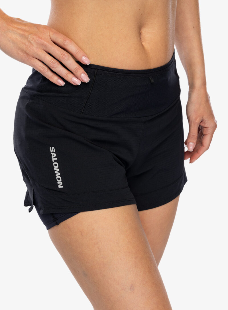 Original Pantaloni scurti alergare femei Salomon Sense Aero 2in1 Short - black