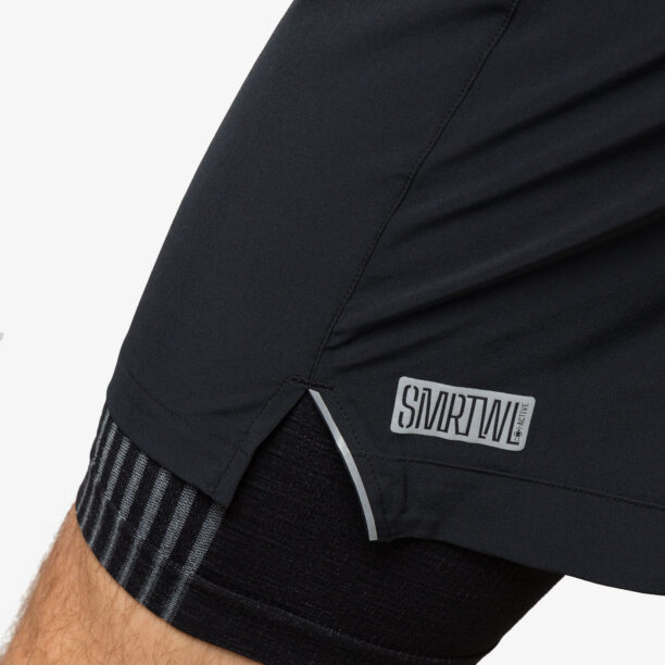 Original Pantaloni scurti barbati Smartwool Intraknit Active Lined Short - black