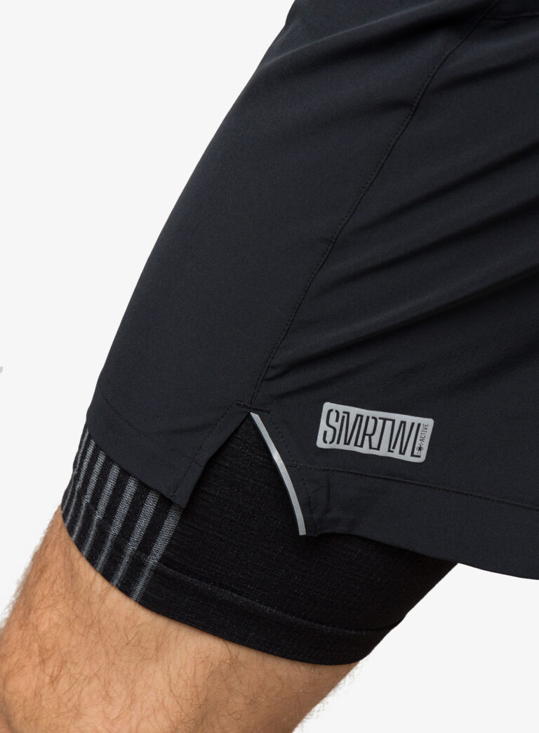 Original Pantaloni scurti barbati Smartwool Intraknit Active Lined Short - black