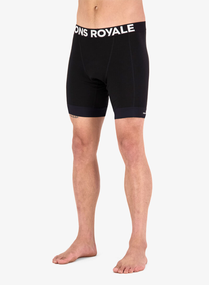 Pantaloni scurti ciclism Mons Royale Epic Merino Shift Bike Short Liner - black/black