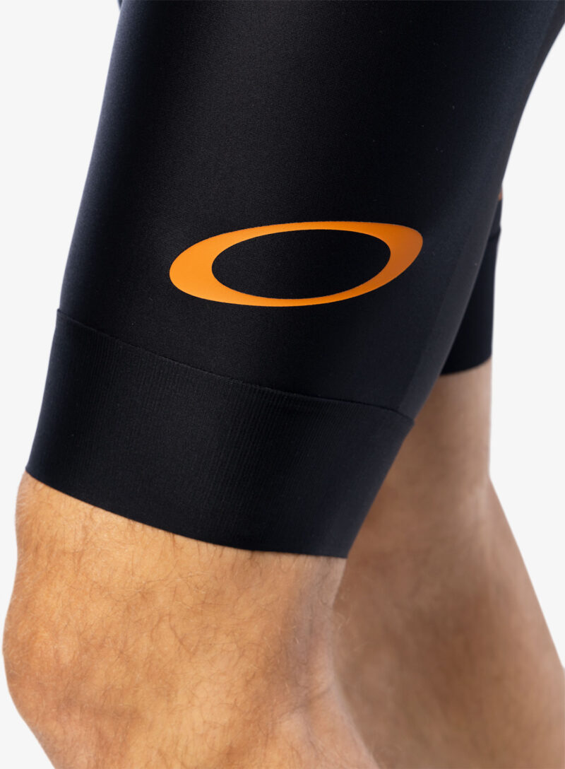 Original Pantaloni scurti ciclism cu inserție Oakley Endurance Mix Bib - black/orange