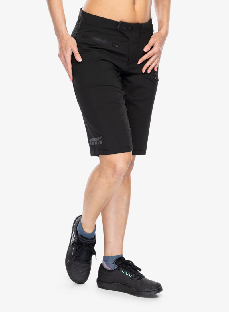 Cumpăra Pantaloni scurti ciclism femei 100% Ridecamp Short - black