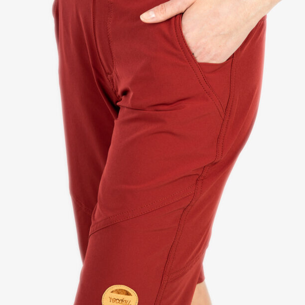 Original Pantaloni scurti ciclism femei Rocday Roc Lite - dark red