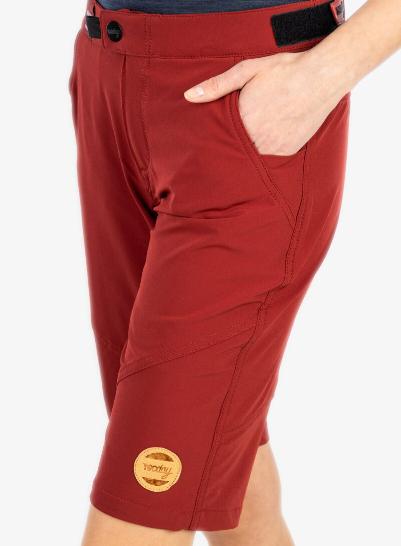 Original Pantaloni scurti ciclism femei Rocday Roc Lite - dark red