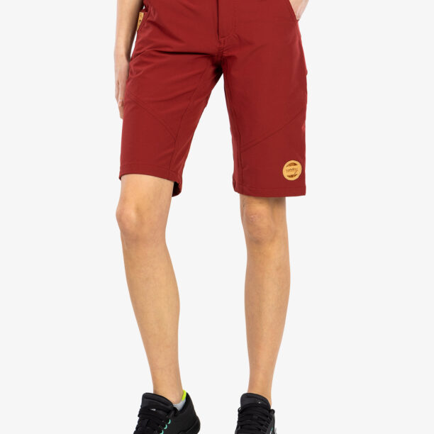 Pantaloni scurti ciclism femei Rocday Roc Lite - dark red