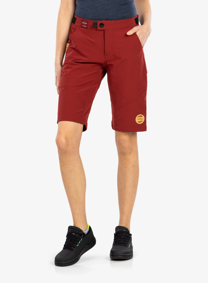 Pantaloni scurti ciclism femei Rocday Roc Lite - dark red