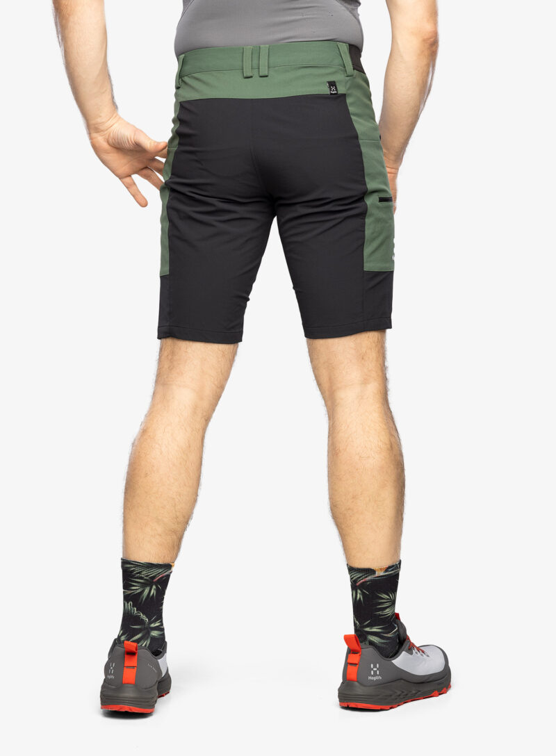 Pantaloni scurti drumetie barbati Haglofs Mid Slim Shorts - fjell green/true black preţ